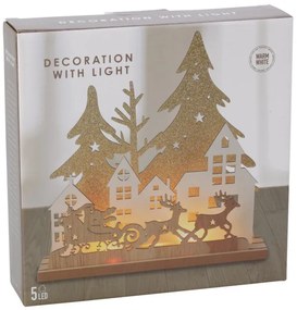 Świąteczna lampa stołowa LED,20 cm