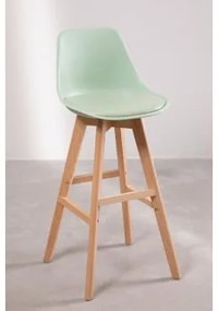 Zestaw 4 Wysokich Taboretów Nordic Edition Celadón & ↑75 Cm - Sklum