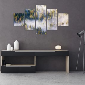 Obraz drzew we mgle (125x70 cm)