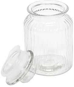 Prążkowany słoik ze szczelną pokrywką, 750 ml