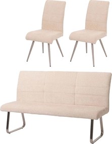 Zestaw do jadalni MCW-G55 (3-częściowy),  kremowy