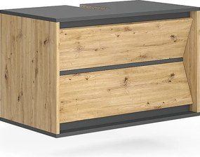 Szafka na wannę antracyt/artisan 80x45x50 edelin