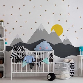 Naklejka ścienna Ambiance Giant Kid Sticker Scandinavian Mountains Nordika