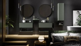 Szafka pod umywalkę LOV 60 cm szaro-zielony półmat KROFAM