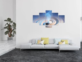 Obraz - Eteryczny yin-yang (125x70 cm)