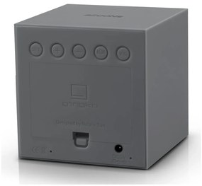 Szary budzik LED Gingko Gravitry Cube