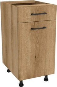 Zestaw Mebli Kuchennych MODERN 170 cm Dąb Evoke/Czarny Loftowy