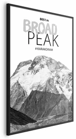 Plakat Broad Peak 60x90 cm z ramą czarną bez marginesu ARTGEIST B