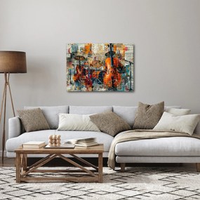 Obraz - Instrumenty muzyczne (70x50 cm)