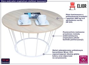 Skandynawski stolik kawowy dąb sonoma Pergio 8X