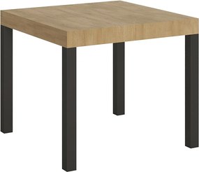 Stół rozkładany 90/246x90 cm Everyday dąb naturalny nogi antracytowe