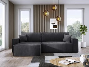 Narożnik POSO XL Lewostronny zestaw z poduszkami wolnostojący tkanina POSO 34 WERSAL