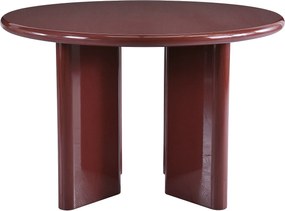 Stół do jadalni dla 4 osób okrągły z MDF - Bordeaux - LUKAVO