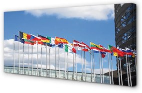 Duży obraz na płótnie Kilka Flag