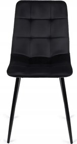 Zestaw Stół Okrągły LAUREN 80 cm Dąb Rustykalny/Czarny i 4 Krzesła PERU Czarne