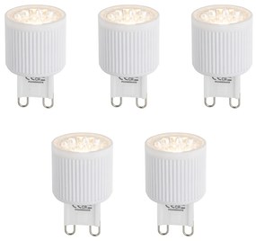Zestaw 5 żarówek LED G9 24mm z 3-stopniową regulacją jasności 3W 300 lm 2700K