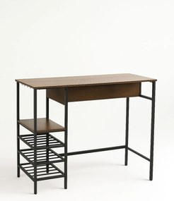 Zestaw barowy z wysokim stoem i stojakiem na butelki + 2 hokery Carbar