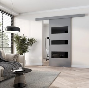 MINIO go for it, Drzwi przesuwne wewnętrzne CLEAN C 86 cm  w kolorze szarym