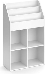 Regał na książki biały 72x31.2x114.2 luigi