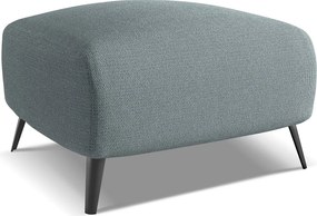 Pufa - z tkaniny szenilowej - jeans - MALIE