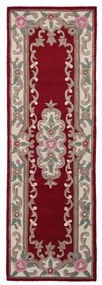 Czerwony wełniany dywan Flair Rugs Aubusson, 67x210 cm