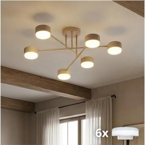 Brilagi - LED Przysufitowy żyrandol MONO 6xGX53/13W/230V beżowy