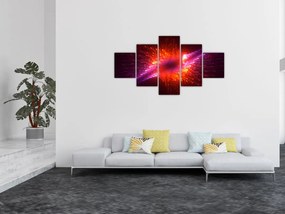 Obraz współczesnej ciernistej abstrakcji (125x70 cm)