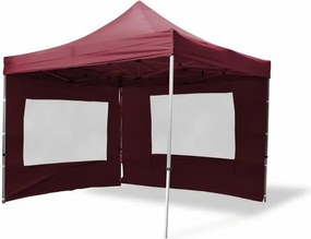 Pawilon ogrodowy PROFI rozkładany 3 x 3 m - winny, 4 ściany