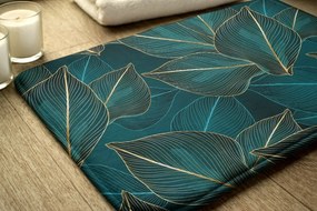 Dywanik łazienkowy Dywanik łazienkowy liście rośliny