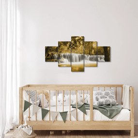Obraz - Wodospad, vintage (125x70 cm)