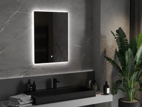 Mexen Sun lustro łazienkowe podświetlane 60 x 80 cm, LED 6000K, antypara - 9807-060-080-611-00