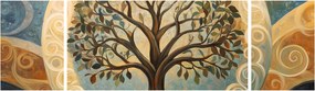 Obraz – Drzewo życia i spirale (170x50 cm)