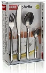 Banquet Zestaw sztućców ze stali nierdzewnejSHEILA, 24 szt.
