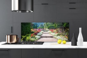 Panel Szklany Romantyczne Schody w Ogrodzie