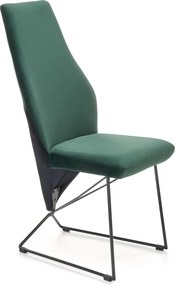 Oryginalne krzesło tapicerowane tkaniną welurową K485