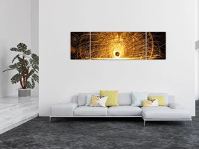 Obraz świetlistego dysku (170x50 cm)