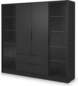 Szafa Tetrix 4D 206cm LED garderoba szkło szuflady