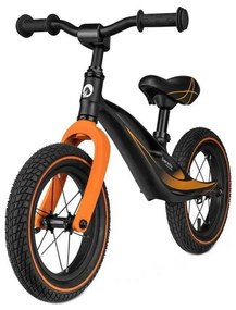 Lionelo - Rowerek do pchania BART AIR czarny/pomarańczowy