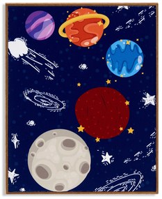 Plakat w ramce kosmos PLANET, 40 x 50 cm