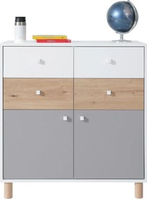 Komoda SANNIO 85 cm do Salonu Sypialni Biały