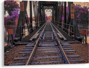 Obraz mostu kolejowego (70x50 cm)