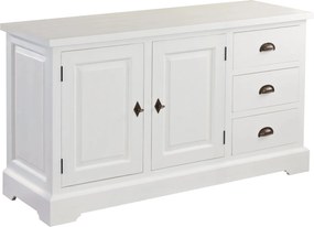 Komoda Brighton 3 szuflady  + 2 drzwi white