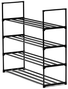 Szafka na buty GD-406 BK, metal, czarna