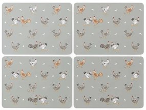 Korkowe maty stołowe zestaw 4 szt. 27x35 cm Hen House – Cooksmart ®