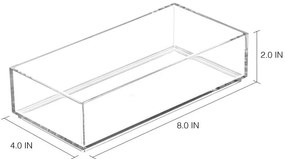 Przezroczysty organizer iDesign Clarity, 20x10 cm