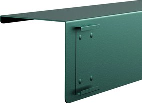 Metalowa półka ścienna Modern Joanne 70 cm, kolor butelkowa zieleń