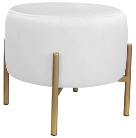 Pufa OLA LOFT ławka podnóżek metal złota MG39