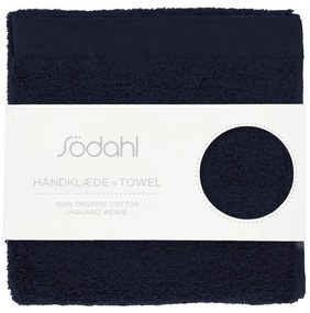 Ciemnoniebieski bawełniany ręcznik frotte 40x60 cm Comfort – Södahl