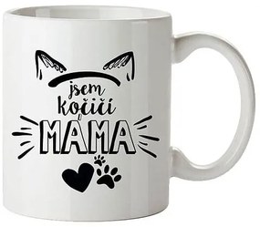 Bohemia Gifts Kubek ceramiczny - Jestem kocią mamą, 350 ml