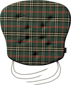 Poduszka na krzesło Filip kolor zielony tkanina wzorzysta